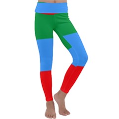 Dagestan Flag Kids  Lightweight Velour Classic Yoga Leggings by tony4urban