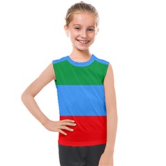 Dagestan Flag Kids  Mesh Tank Top by tony4urban