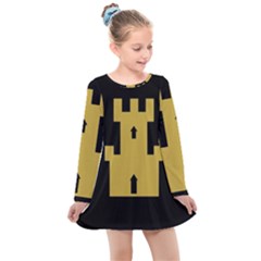 Finnmark Flag Kids  Long Sleeve Dress by tony4urban