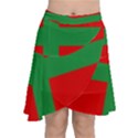 Bornholm Denmark Flag Chiffon Wrap Front Skirt View1