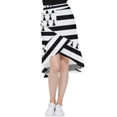 Brittany Flag Frill Hi Low Chiffon Skirt by tony4urban