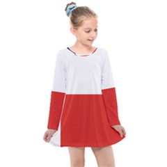 Banskobystricky Flag Kids  Long Sleeve Dress by tony4urban