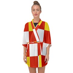 Antwerp Flag Half Sleeve Chiffon Kimono by tony4urban