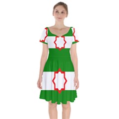 Andalusia Flag Short Sleeve Bardot Dress by tony4urban