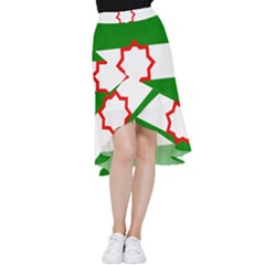 Andalusia Flag Frill Hi Low Chiffon Skirt by tony4urban