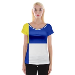 Bratislavsky Flag Cap Sleeve Top by tony4urban