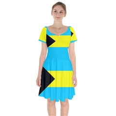 Bahamas Short Sleeve Bardot Dress by tony4urban