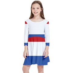 Netherlands Kids  Quarter Sleeve Skater Dress by tony4urban