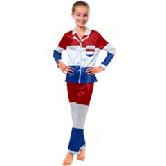 Netherlands Kid s Satin Long Sleeve Pajamas Set by tony4urban