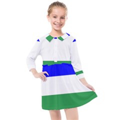 Ladinia Flag Kids  Quarter Sleeve Shirt Dress by tony4urban