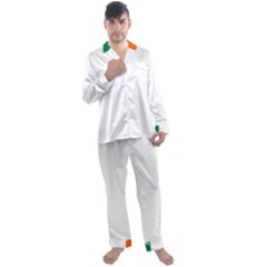 Ireland Men s Long Sleeve Satin Pajamas Set by tony4urban