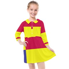 Kosicky Flag Kids  Quarter Sleeve Shirt Dress by tony4urban