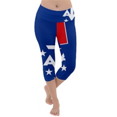 French Southern Territories Lightweight Velour Capri Yoga Leggings by tony4urban