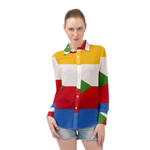 Comoros Long Sleeve Chiffon Shirt by tony4urban