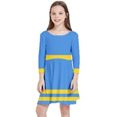 Aruba Kids  Quarter Sleeve Skater Dress by tony4urban