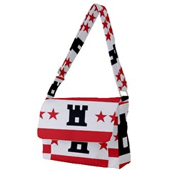 Drenthe Flag Full Print Messenger Bag (s) by tony4urban