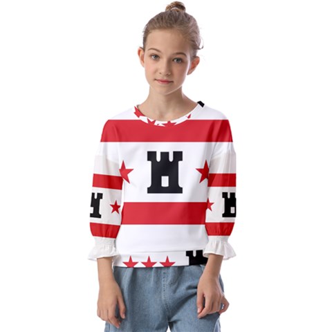 Drenthe Flag Kids  Cuff Sleeve Top by tony4urban