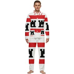 Drenthe Flag Men s Long Sleeve Velvet Pocket Pajamas Set by tony4urban