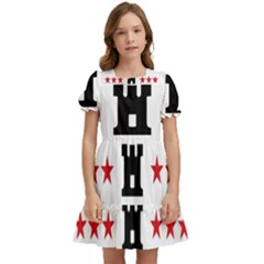 Drenthe Flag Kids  Puff Sleeved Dress by tony4urban