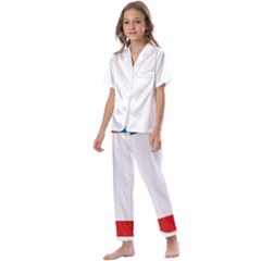 Crimea Flag Kids  Satin Short Sleeve Pajamas Set by tony4urban