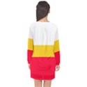 Malopolskie Flag Long Sleeve Chiffon Shift Dress  View2