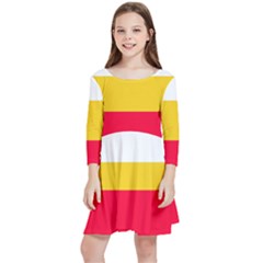 Malopolskie Flag Kids  Quarter Sleeve Skater Dress by tony4urban