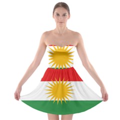 Kurdistan Flag Strapless Bra Top Dress by tony4urban