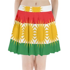 Kurdistan Flag Pleated Mini Skirt by tony4urban