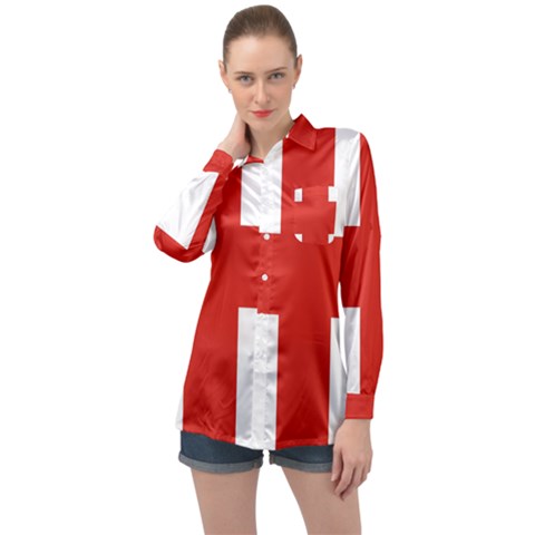 London Long Sleeve Satin Shirt by tony4urban