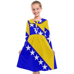 Bosnia And Herzegovina Kids  Midi Sailor Dress by tony4urban