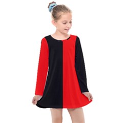 Namur Flag Kids  Long Sleeve Dress by tony4urban