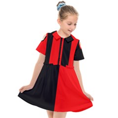 Namur Flag Kids  Short Sleeve Shirt Dress by tony4urban