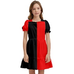 Namur Flag Kids  Puff Sleeved Dress by tony4urban