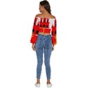 Gibraltar Long Sleeve Crinkled Weave Crop Top View4