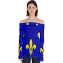 Ile De France Flag Off Shoulder Long Sleeve Top View1