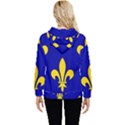 Ile De France Flag Women s Lightweight Drawstring Hoodie View4