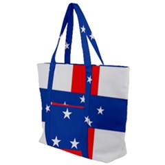 Netherlands Antilles Zip Up Canvas Bag by tony4urban