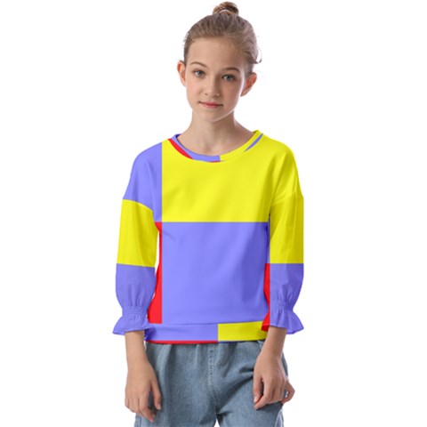 Nitriansky Flag Kids  Cuff Sleeve Top by tony4urban