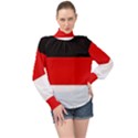 Berlin Old Flag High Neck Long Sleeve Chiffon Top View1