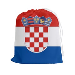 Croatia Drawstring Pouch (2xl) by tony4urban