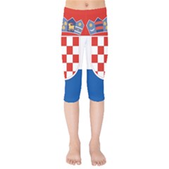 Croatia Kids  Capri Leggings  by tony4urban