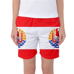 French Polynesia Women s Basketball Shorts by tony4urban