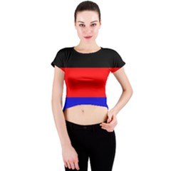 East Frisia Flag Crew Neck Crop Top by tony4urban