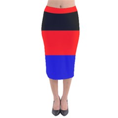 East Frisia Flag Velvet Midi Pencil Skirt by tony4urban