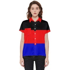 East Frisia Flag Short Sleeve Pocket Shirt by tony4urban