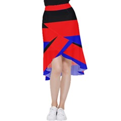 East Frisia Flag Frill Hi Low Chiffon Skirt by tony4urban