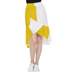 Antrim Flag Frill Hi Low Chiffon Skirt by tony4urban