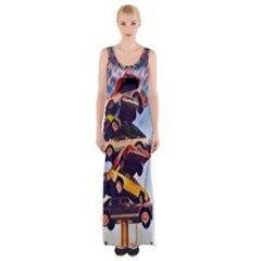 Berwyn Car Kebob Thigh Split Maxi Dress by StarvingArtisan