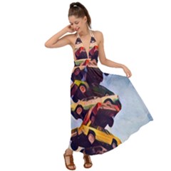 Berwyn Car Kebob Backless Maxi Beach Dress by StarvingArtisan