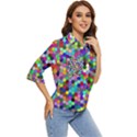 Background Color Women s Quarter Sleeve Pocket Shirt View2